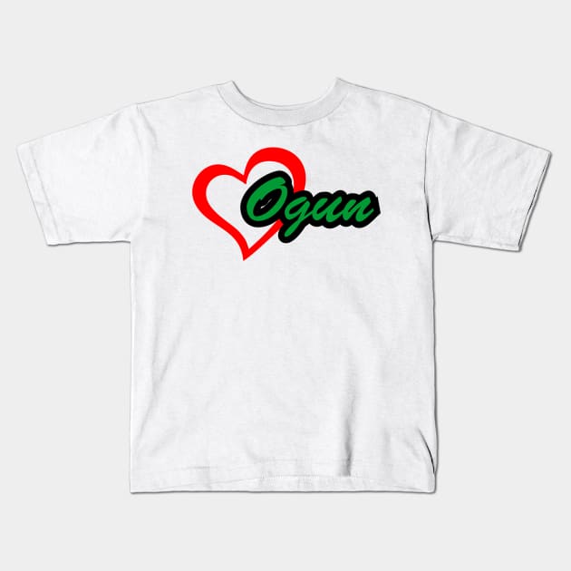 Heart Ogun Kids T-Shirt by Korvus78